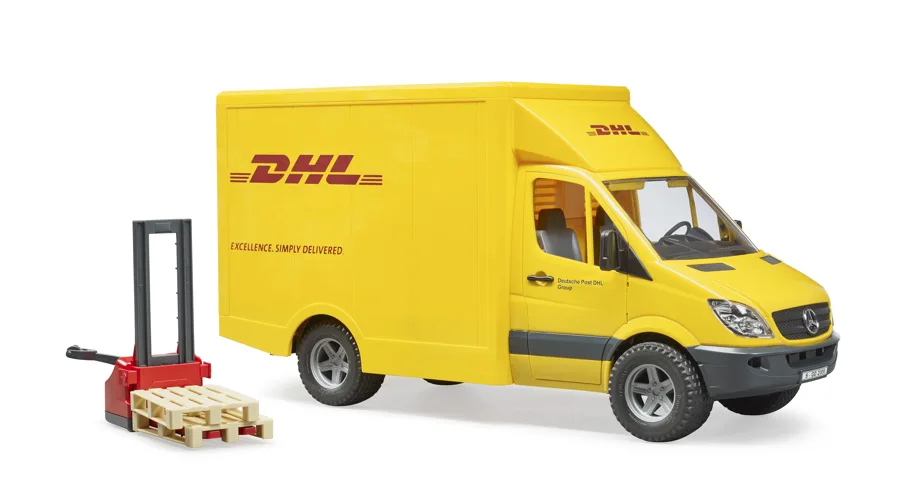 Mercedes Benz Sprinter DHL mit Handhubwagen und 2 Paletten 02534
